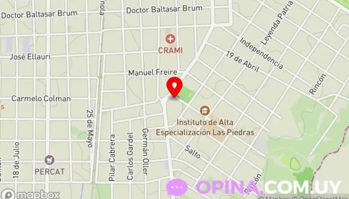 mapa de Vitalia Centro escolar en Las Piedras