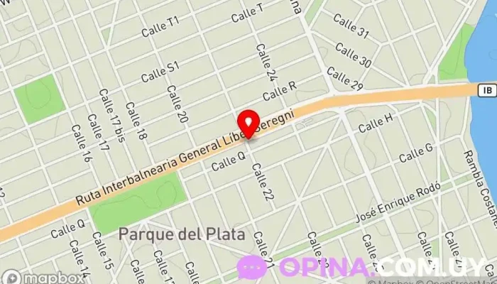 mapa de Vivero R y G Vivero en Parque del Plata