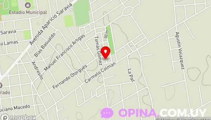 mapa de Viviendas Los Arrayanes Condominio en Treinta y Tres