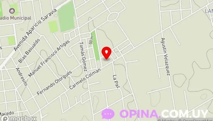 mapa de Viviendas Ruben Lena Complejo de viviendas en Ejido de Treinta y Tres