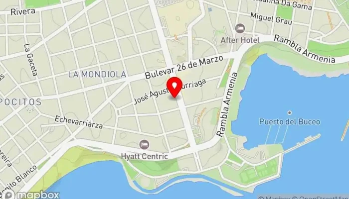 mapa de Vrote Restaurante vegano en Montevideo