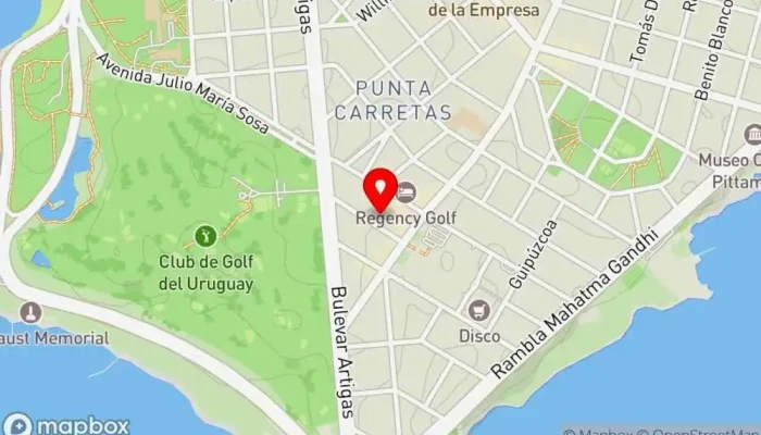 mapa de Wantan Restaurante chino, Restaurante de cocina panasiática en Montevideo