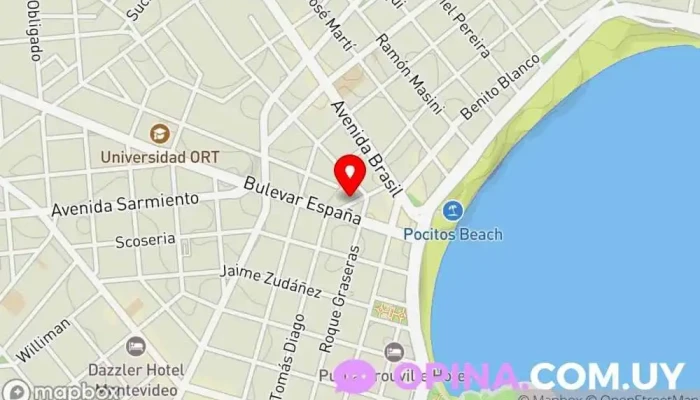 mapa de Welker Propiedades Agencia inmobiliaria en Montevideo