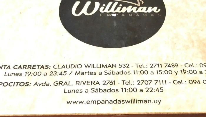 Williman Empanadas Punta Carretas:  Comentario 2 - Restaurante de comida rápida