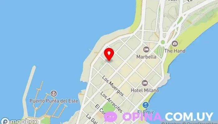 mapa de Wynter Inmobiliaria Punta del Este Agencia inmobiliaria en Punta del Este