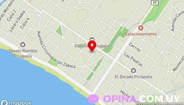 mapa de Yoga Iyengar Piriápolis Centro de yoga en Piriápolis