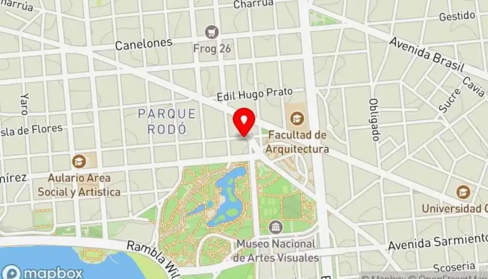 mapa de Youki Haus Hostel Albergue en Montevideo