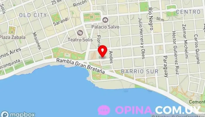 mapa de Zamar Inmobiliaria Agencia inmobiliaria en Montevideo