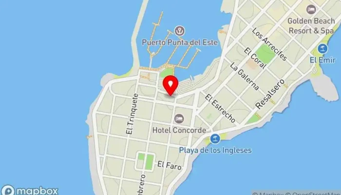 mapa de Zazú Puerto Restaurante en Punta del Este