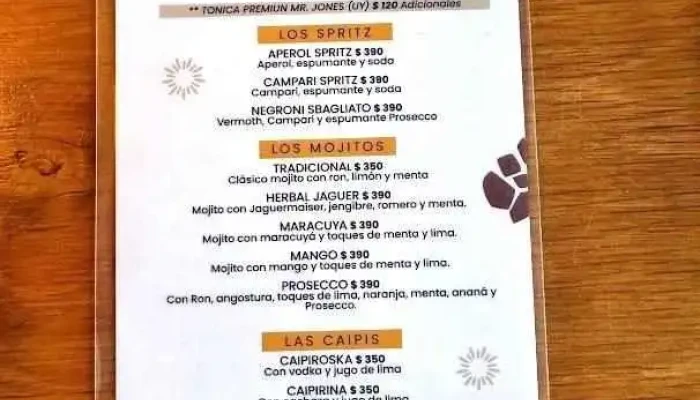 Zazu Puerto Menu