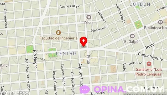 mapa de Zito Inmobiliaria Agencia inmobiliaria en Montevideo