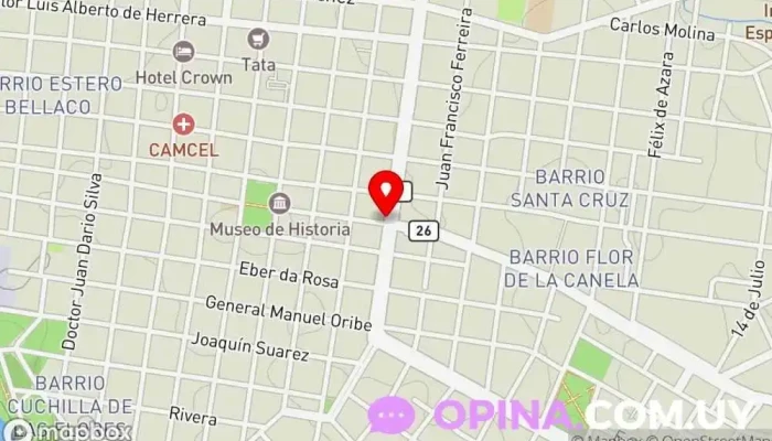 mapa de Zona Led Agencia de publicidad en Melo