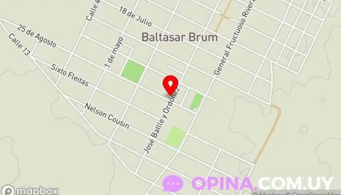 mapa de Zona playton Restaurante en Baltasar Brum