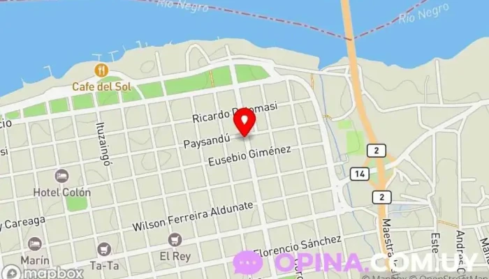 mapa de Zoom papeleria Papelería en Mercedes