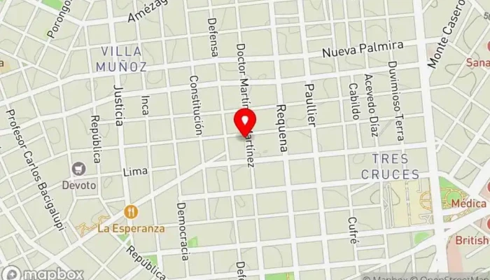 mapa de Zota Bar Restaurante de comida rápida en Montevideo